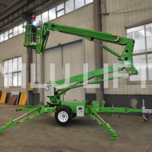 Plateforme de travail aérienne électrique à flèche télescopique 230 kg pour la maintenance et la construction de bâtiments - Product Image 2