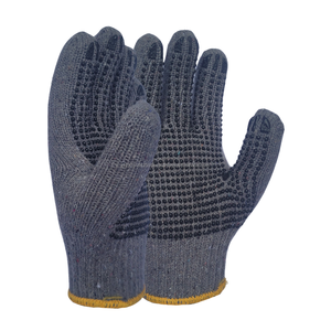 Gants en tricot de coton fabriqués en Indonésie |   Gants de travail légers, moyens et robustes, anti-choc, antidérapants - Product Image 1