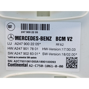 Portafusibili e Unità di Controllo del Computer di Bordo MERCEDES Classe A (W177) A2479002205 CONTINENTAL 282914 benzina 1332 (18>) - Product Image 3