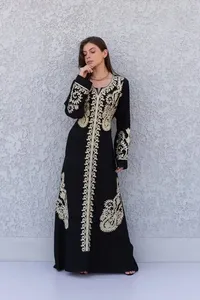 2023 Boho Summer Maxi <b>Dress</b> <b>for</b> Women Attractive Embroidered <b>Long</b> Sleeve <b>Party</b> Wear Woven Floor-Length with Colorful Weave - Product Image 4