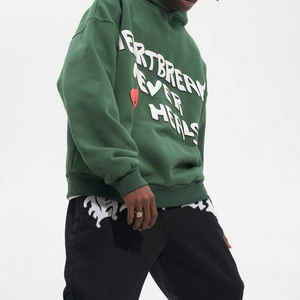 Sweatshirts à capuche et sweatshirts à épaules tombantes en coton épais avec logo personnalisé au prix de gros Nouveau design Streetwear pour hommes - Product Image 6