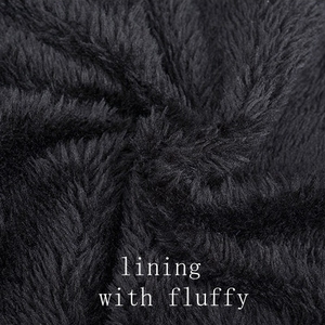 หมวกบีนนี่อะคริลิคถักให้ความอบอุ่นเปล่าใส่โลโก้ได้ตามต้องการสำหรับฤดูหนาว - Product Image 5