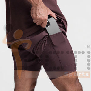 Haute qualité flambant neuf élégant à la mode combat entraînement Mma court sport serré survêtement course hommes Shorts - Product Image 4