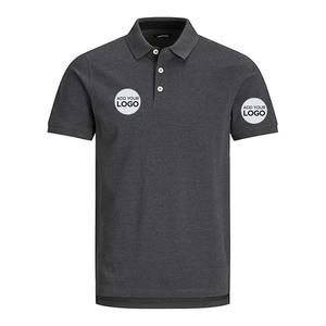 Chemises polo décontractées pour hommes en jersey de coton à manches courtes, respirantes et à séchage rapide, mode été - Product Image 2