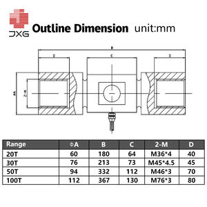 H8c 5t 30t Z6fc3 1000kg Making Ma Hine Cellule de charge à force 6 axes Cellule de charge pour camion - Product Image 5