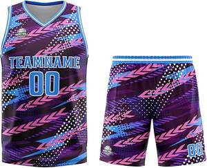 Fabrication professionnelle hommes basket-ball uniforme de haute qualité respirant Pakistan fait basket-ball uniforme à vendre - Product Image 3