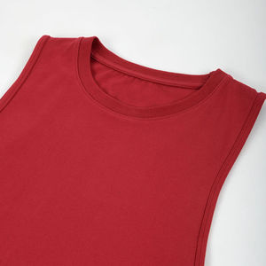 High Quality 100% Cotton Men's Gym Vest <b>Tank</b> <b>Tops</b> Casual Style Elastic Stringers Breathable Fitness Muscle Training <b>Workout</b> - Product Image 3