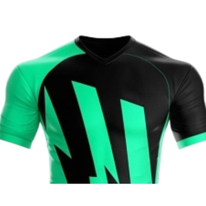 Camiseta de Fútbol Sublimada Personalizada, 100% Poliéster, Transpirable, Ecológica, de Secado Rápido, Cuello Redondo, Manga Corta, Unisex, para Equipos - Product Image 2