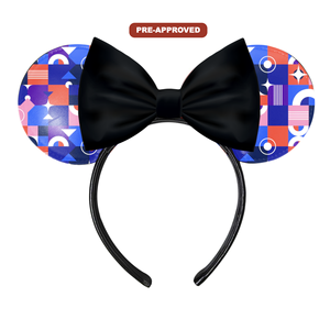 Ella. Accesorios de diseño elegante, orejas de ratón de vinilo universales, diadema con concepto personalizado, accesorio para el cabello con preaprobación, pedido de fábrica. - Product Image 1