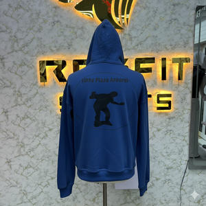 Sweat à capuche avec fermeture éclair de qualité pure, fabriqué en usine, à bas prix, pour hommes - Product Image 4