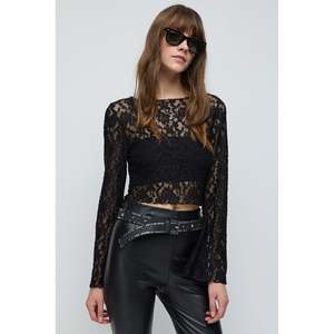 Blusa Elegante para Mujer, Estampado Floral, Cuello con Volantes, Logotipo Frontal, Larga, de Seda Tejida, para Fiestas de Otoño, Casual y Moderna - Product Image 5