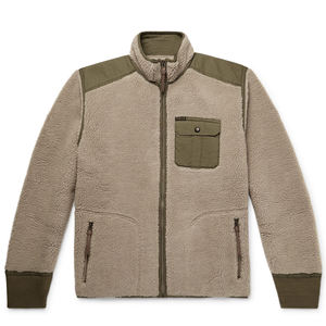 Vestes en polaire sherpa douces, confortables et chaudes pour hommes, col montant en toile, pour l'hiver - Product Image 5