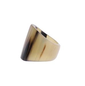 แหวนใส่ผ้าเช็ดปากรูปควายฮอร์นที่ใส่ผ้าเช็ดปากที่ทำจากไม้ออกแบบได้เองผลิตภัณฑ์โบราณสำหรับบ้าน - Product Image 1