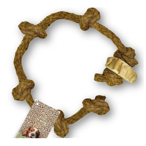 Jouet à mâcher pour chien en bois de café et corde de coco - Durable, sûr et naturel - Product Image 3