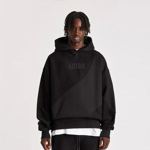 <b>hoodies</b> men men's hoodie Embroidered Logo Satin <b>Lined</b> <b>Hoodies</b> 100% Cotton Streetwear Custom Heavyweight Blank Pullover Silk - Product Image 1