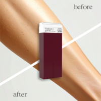 Cera Liposoluble de Bayas de Marca Privada 100ml |   Cera Depilatoria en Tiras OEM/ODM con Aroma Frutal y Serigrafía para Piernas