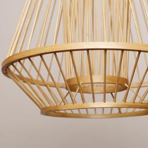 Abat-jour en bambou, lampe de plafond, lampe suspendue pour la décoration de la maison, salon, hôtel, fabriqué par le Vietnam FBA Amazon - Product Image 2