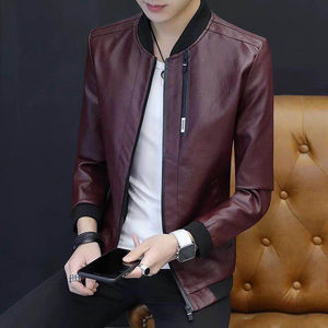 New Arrival Men's Slim Fit Leather <b>Jacket</b> - Product Image 1