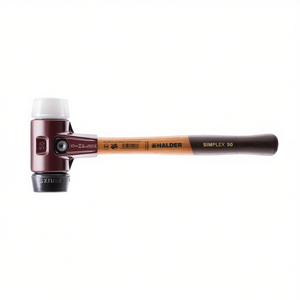 Marteau à tête souple SIMPLEX pour bois/caoutchouc de dureté moyenne, longueur 405 mm, diamètre de la tête 60 mm, noir, superplastique, marteau à percussion blanc - Product Image 3