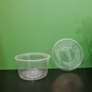 Lieferant Mikrowellen-sicherer PP-Kunststoff-Lebensmittelbehälter runde Form Box 500 ml mit Deckel zum Mitnehmen transparente neue Produktideen 2024