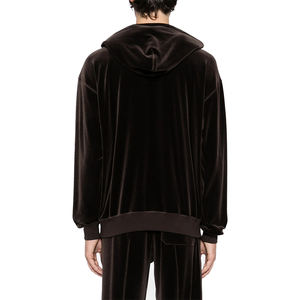 Nouveau modèle Sweats à capuche en velours surdimensionné pour homme 300 g/m² Pull léger anti-rides Sweats à capuche en velours uni pour adulte - Product Image 2