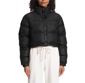 Nouveauté Manteaux d'hiver matelassés pour femmes Veste courte respirante en nylon bouffante personnalisable OEM vente en gros - Product Image 2