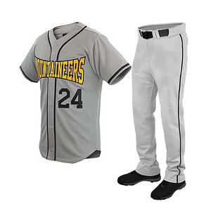 2025 nueva llegada uniformes de béisbol impresos por encargo logotipo propio transpirable antibacteriano conjunto de secado rápido servicios OEM al por mayor - Product Image 1