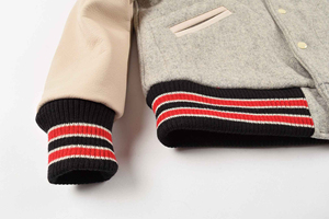 Wholesale Men Custom Cotton Fleece Baseball Jacket Embroidered Letterman Sleeves CollegeBaseballjacket for men DDP Shipping - Product Image 6
