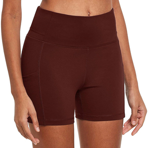 กางเกงขาสั้นเล่นยิมเอวสูงสำหรับผู้หญิงชุดสตรีท25สีทำจากโพลีเอสเตอร์ระบายอากาศได้ดีสำหรับนักขี่จักรยานโยคะวิ่ง - Product Image 2