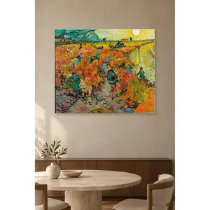 Fida Van Gogh Le vignoble rouge d'Arles Impression sur toile - Product Image 1