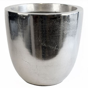 Jarrón de Metal de calidad superior fundido a mano niquelado Venta caliente jarrón decorativo moderno jarrón de decoración hecho a mano - Product Image 3