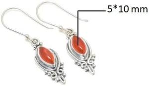 <b>Aesthetic</b> Carnelian Gemstone <b>Earrings</b> 925 Solid Sterling Silver Best Design <b>Earrings</b> for Women Dangle <b>Earrings</b> Silver Jewellery - Product Image 3