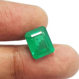 Calidad de exportación 100%, piedra de corte redondo de Esmeralda zambiana Natural, piedra preciosa de Esmeralda suelta para uso de joyería a precios a granel, OEM - Product Image 5