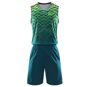 Uniforme de baloncesto hecho en Pakistán, camiseta de equipo y pantalones cortos de sublimación, conjunto de uniforme de baloncesto de Color liso - Product Image 1