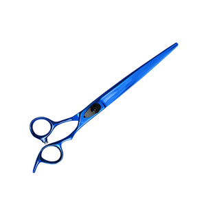 Tijeras de Peluquería Canina de Acero Inoxidable de Alta Calidad para Diestros, Punta Recta, Color Azul, Recubrimiento Antiadherente - Product Image 2