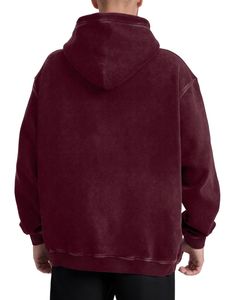 Nouveau Vintage basiques surdimensionné pull à capuche décontracté col rond longue longueur 3XL taille couleur unie tissu tricoté et prix de gros - Product Image 3