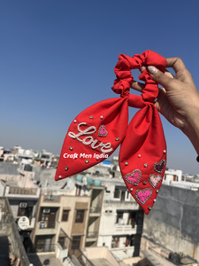 Wholesale Cotton Fabric Sequin Silk Beaded Elegant Big <b>Bow</b> Hair Clips <b>Ribbon</b> Fashion Wedding Bridal Valentine's Day Handmade - Product Image 5