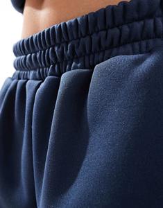 Conjunto de sudadera de 2 piezas de algodón 100% para mujer Otoño Invierno de gran tamaño con hombros caídos estampado personalizado traje doble bordado Color sólido - Product Image 2