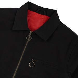 Vente en gros OEM, conception personnalisée, vestes de travail décontractées à fermeture éclair en toile épaisse, veste de travail en coton pour hommes - Product Image 4
