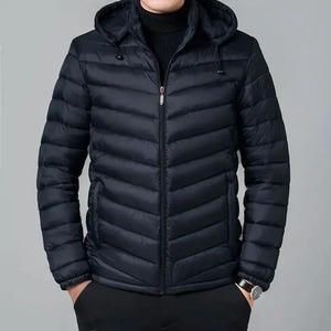 Chaqueta Acolchada de Lona Ecológica Unisex de Alta Calidad para Invierno 2025, Cuello Alto, Bolsillo Frontal, Reversible, con Estampado Personalizado - Product Image 2