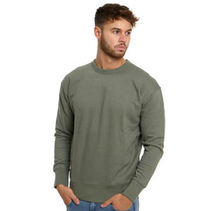 New arrived 2025 100% cotton man sweatshirt custom 3D puff printed logo heavyweight drop shoulder men's <b>hoodies</b> & sweatshirt - Product Image 1