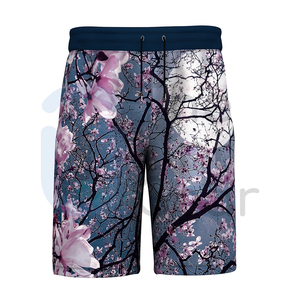 Nouveauté 100% Polyester décontracté imprimé femmes Shorts haute qualité vêtements de sport Gym Fitness tricoté cordon gros Shorts - Product Image 4