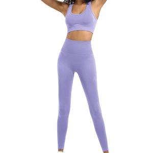 Vêtements décontractés Ensemble de yoga pour femmes Tendance au top Anti-rides Vente chaude Qualité supérieure Prix bon marché Ensemble de yoga pour femmes avec logo personnalisé/couleurs - Product Image 4