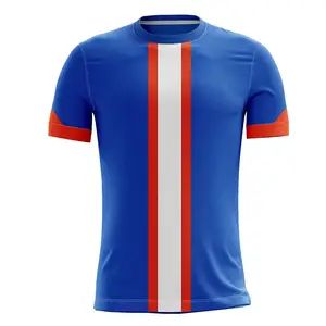 2024 ultimo stile Private Label maglia da calcio a basso costo Top di vendita Unisex maglietta da calcio per adulti