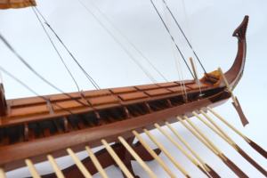 Modèle de bateau traditionnel en bois BIREME, produit de haute qualité fabriqué au Vietnam, GIA NHIEN CO. LTD FB0028W - Product Image 2