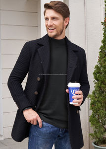 เสื้อสเวตเตอร์คอเต่าแขนยาวสำหรับผู้ชายเสื้อสวมหัวคอเต่าครึ่งแขนยาวออกแบบโลโก้ได้ตามต้องการ - Product Image 4