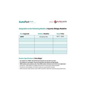 Pieza De Bloqueo Para Bmw X3 Serie F30 - Product Image 5