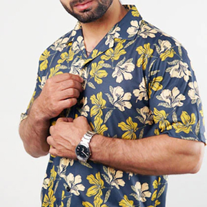 OEM al por mayor camisas hawaianas ligeras para hombres 100% algodón de secado rápido y estilo único superventas nueva llegada - Product Image 3