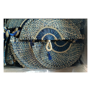 Venta al por mayor Seagrass Hand Fan Elegante decoración de pared tropical - Product Image 1