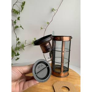 Lanternes à bougie de décoration Ramdan Lanterne en métal noir pour éclairage extérieur à la maison et décoration de mariage - Product Image 3